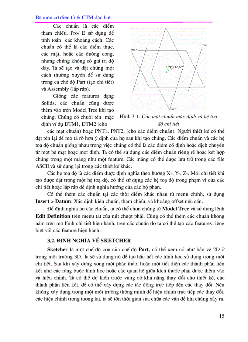 image for page Phần I CAD trong Pro ENGINEER