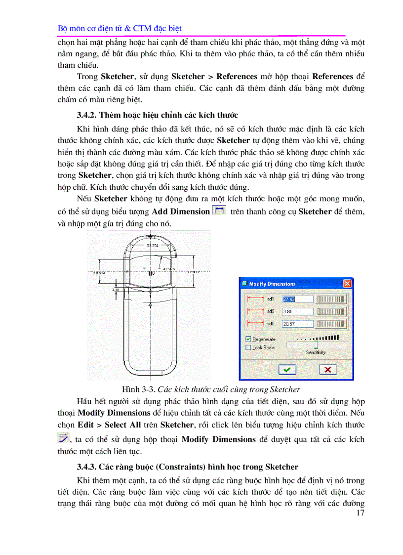 image for page Phần I CAD trong Pro ENGINEER