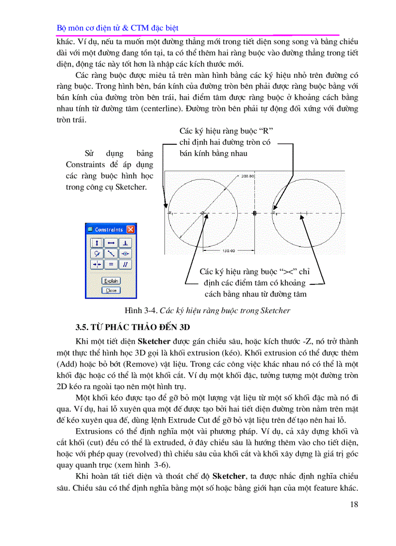 image for page Phần I CAD trong Pro ENGINEER