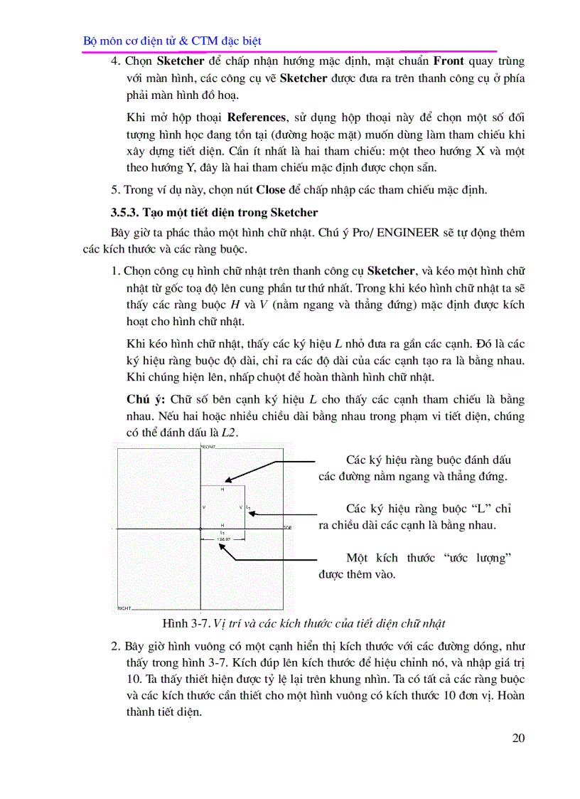 image for page Phần I CAD trong Pro ENGINEER