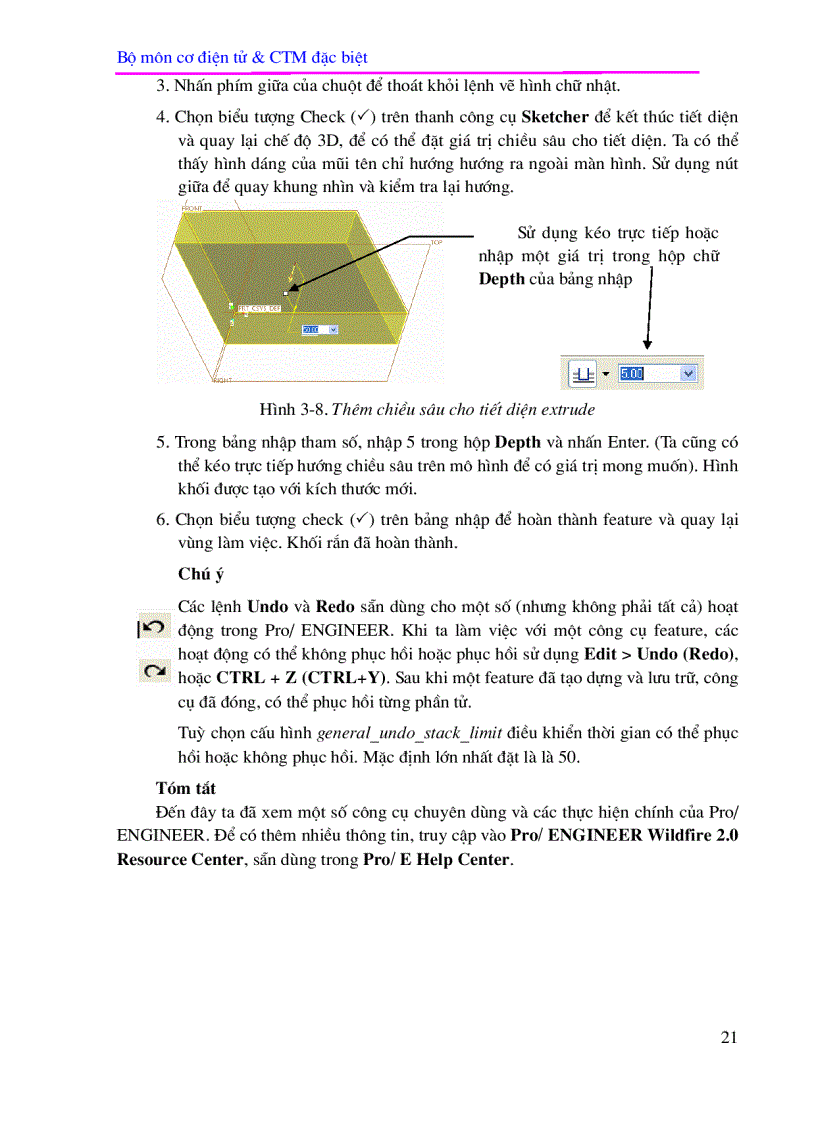 image for page Phần I CAD trong Pro ENGINEER