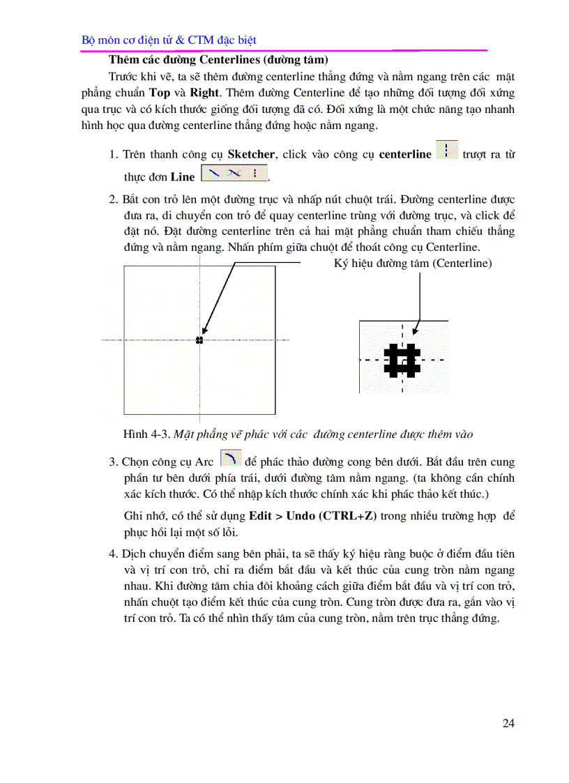 image for page Phần I CAD trong Pro ENGINEER