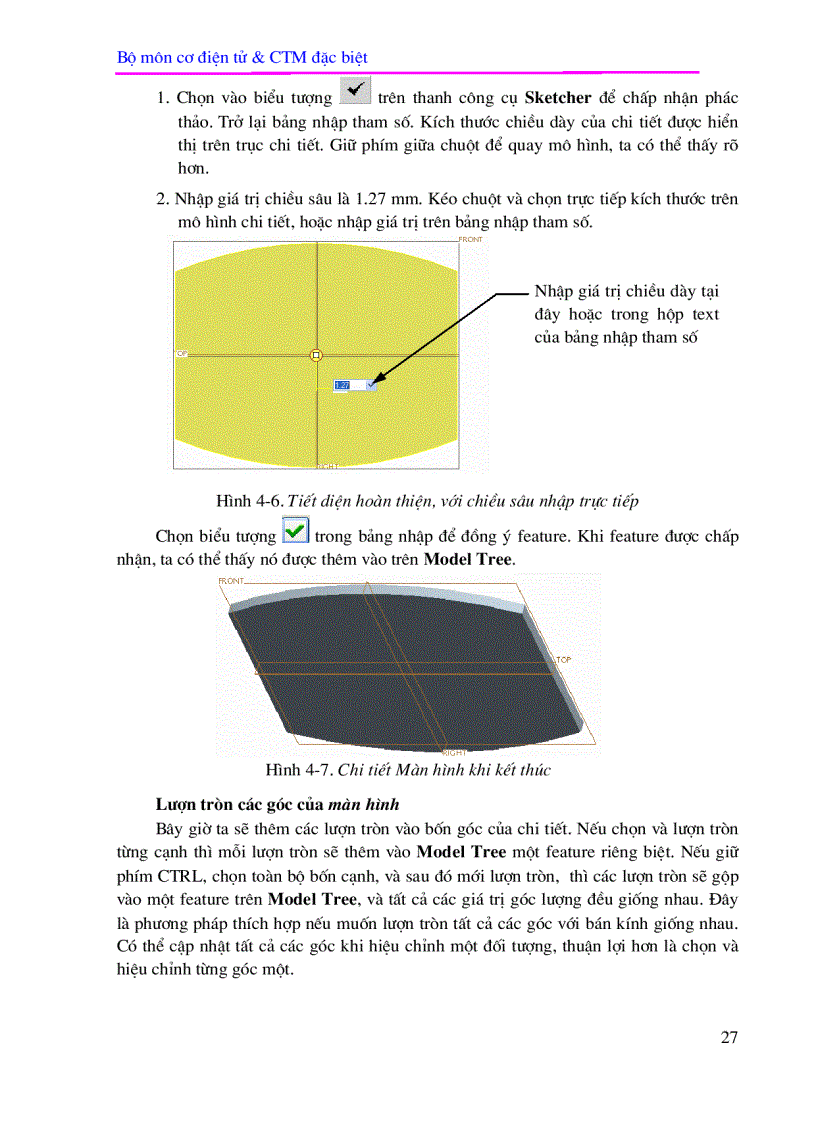 image for page Phần I CAD trong Pro ENGINEER