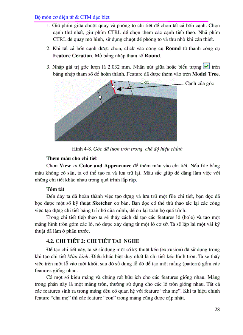 image for page Phần I CAD trong Pro ENGINEER