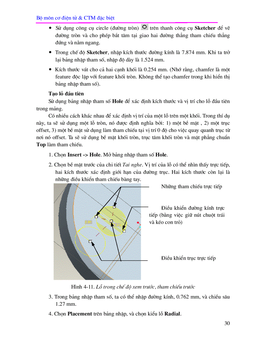 image for page Phần I CAD trong Pro ENGINEER