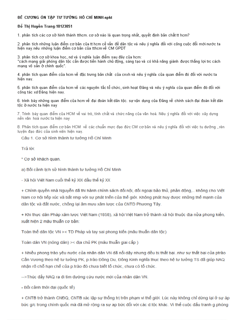 image for page Đề cương ôn tập tư tưởng hồ chí minh