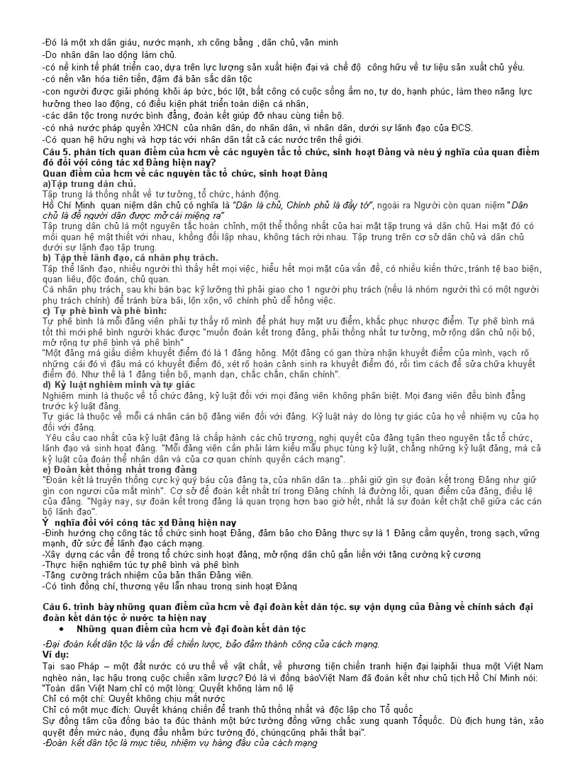 image for page Đề cương ôn tập tư tưởng hồ chí minh