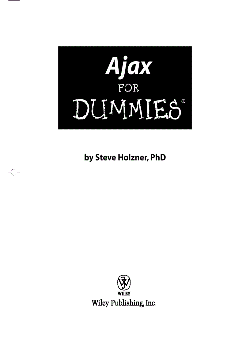 image for page Ajax FOR DUMmIES