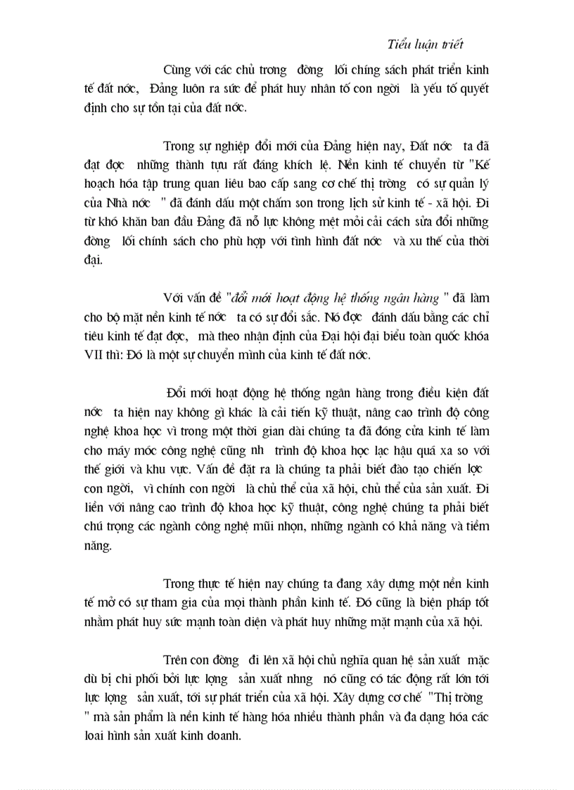 image for page Nguyên lí hình thái kinh tế và ảnh hưởng của nó trong hoạt động ngân hàng