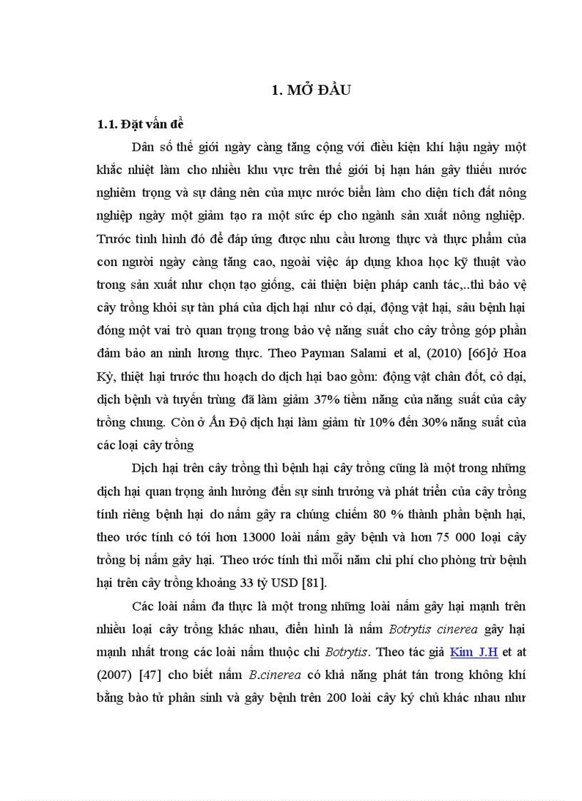 image for page Nghiên cứu bệnh thối xám Botrytis cinerea Pers gây hại trên một số cây trồng cạn vụ thu đông năm 2009 và vụ xuân hè năm 2010 tại Mộc Châu Sơn La