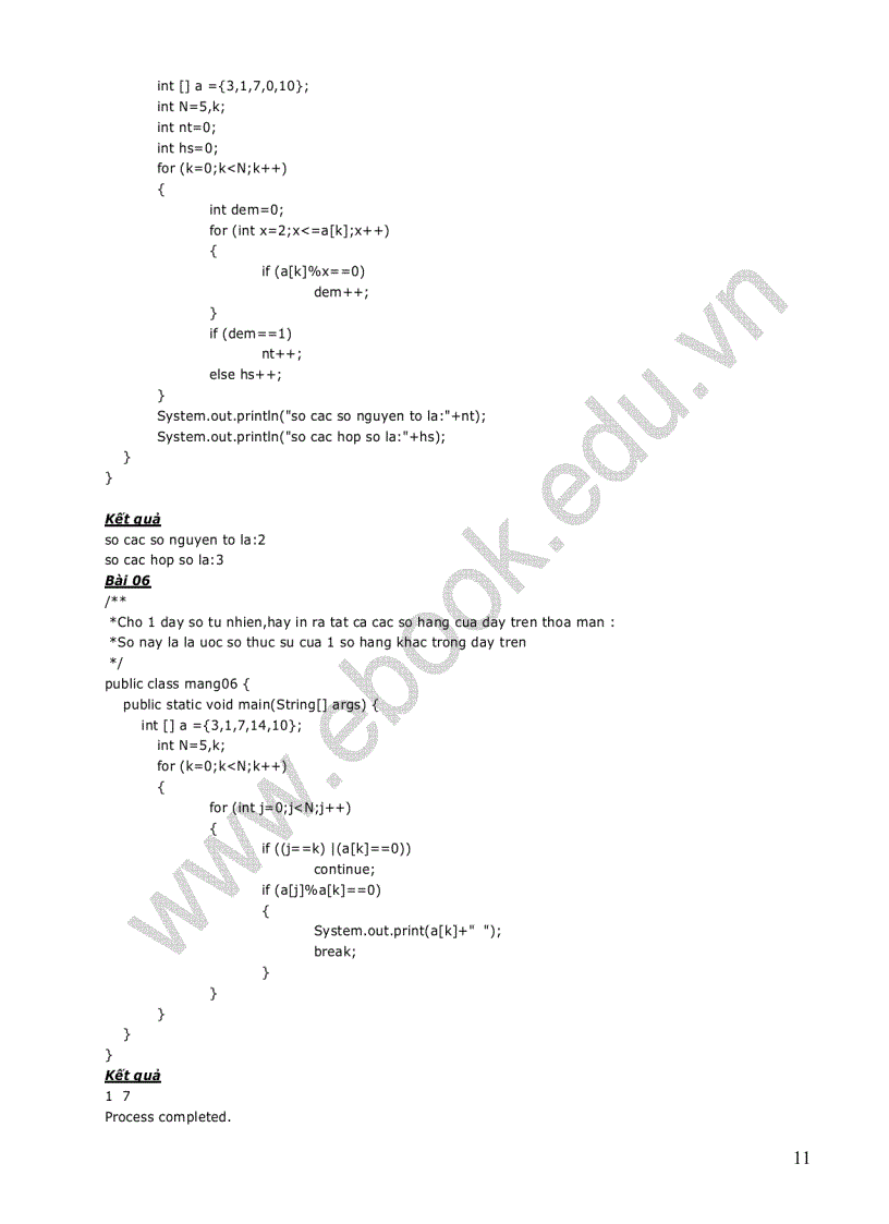 image for page Bài tập Java