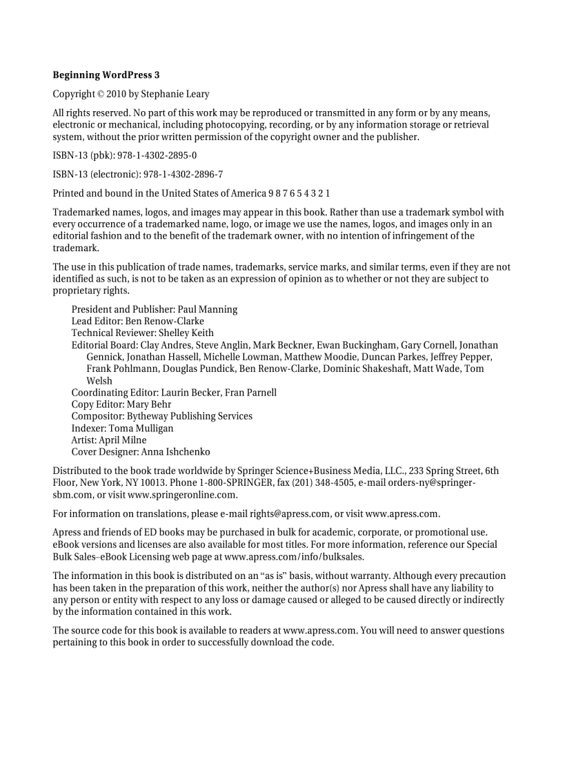 image for page Beginning WordPress 3