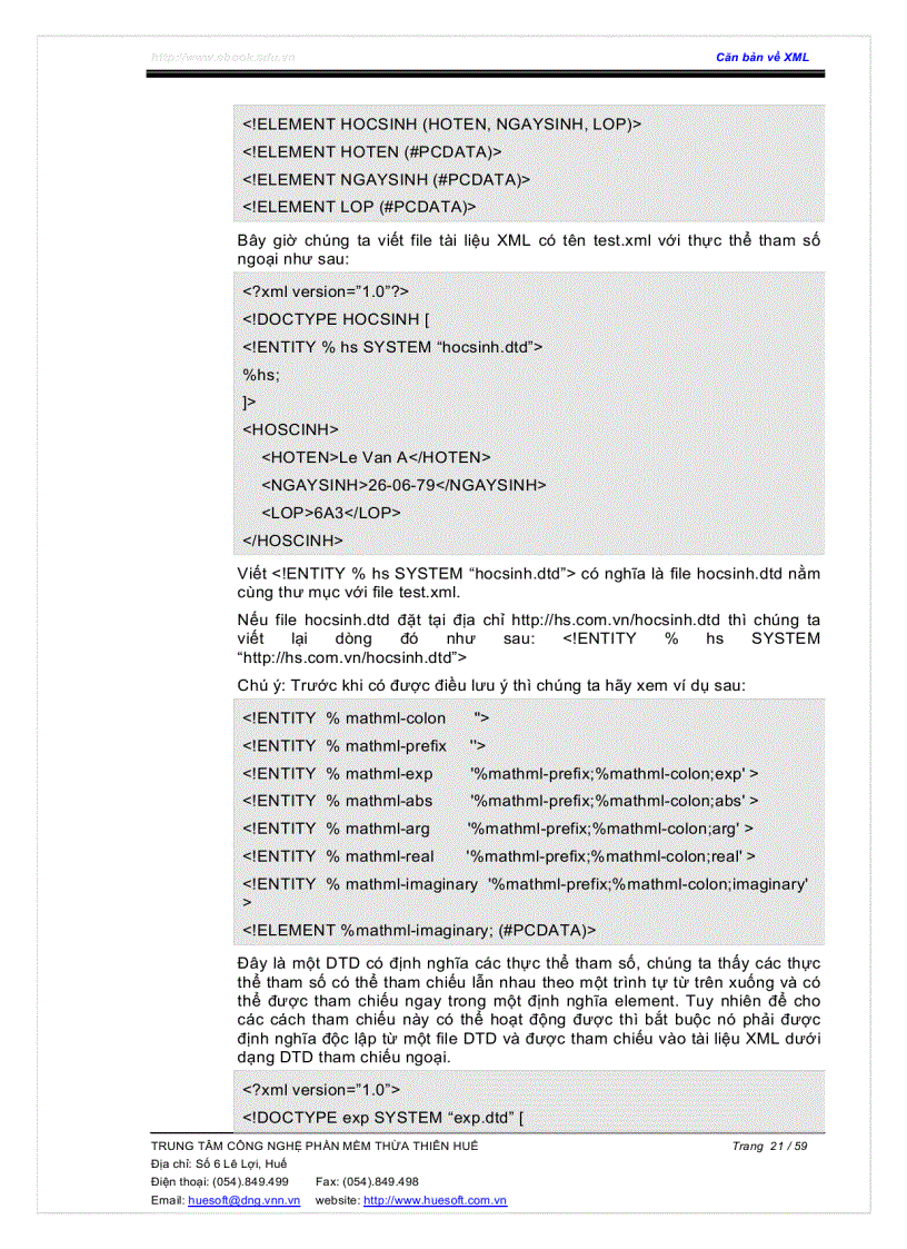 image for page Căn bản về xml