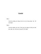 Những nội dung chủ yếu của tư tưởng nhân văn Hồ Chí Minh và những yêu cầu cơ bản trong vận dụng tư tưởng của đạo đức nhân văn văn hóa tư tưởng Hồ Chí Minh