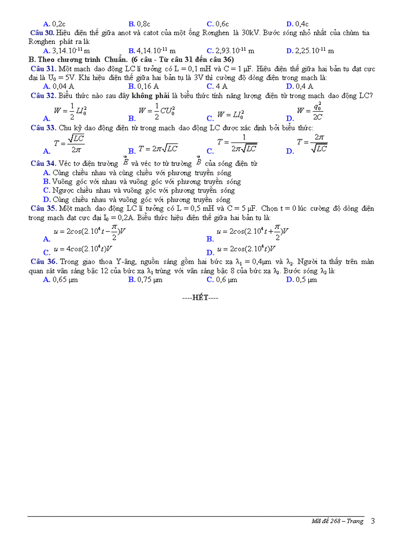 image for page THPT Quỳnh Lưu 3 NGHỆ AN ĐỀ THI KHẢO SÁT CHẤT LƯỢNG HỌC KỲ 2 2010 2011