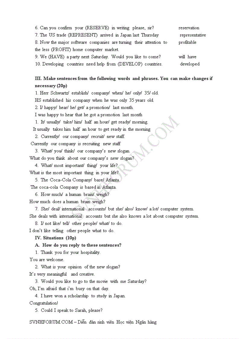 image for page Đề thi và bài giải Business Basics 2