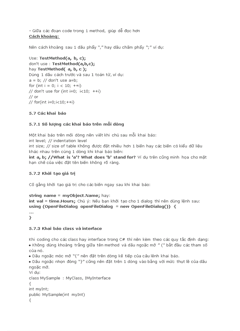 image for page Chuẩn viết code trong C