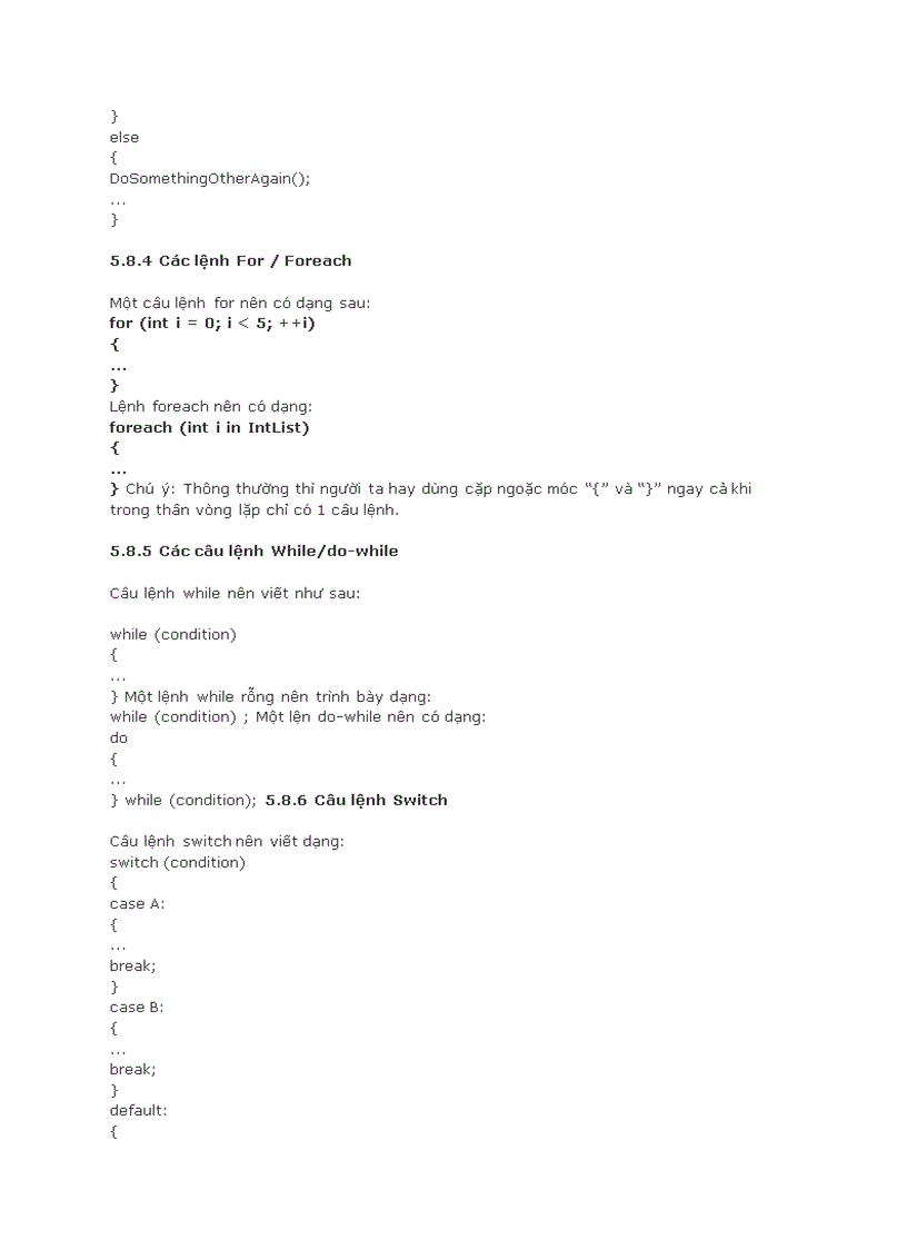 image for page Chuẩn viết code trong C