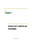 Introduction to computer and programming