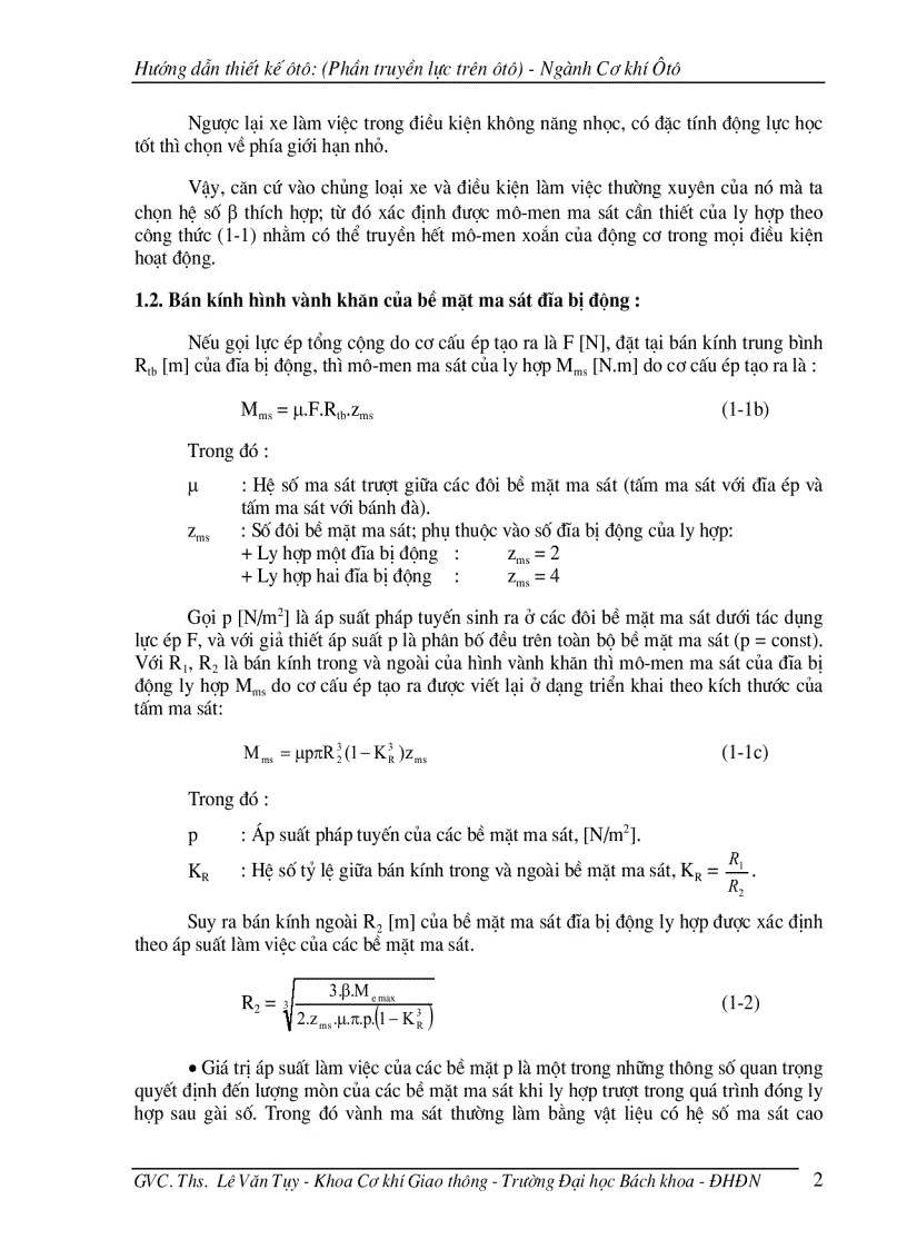 image for page Giáo trình thiết kế ô tô