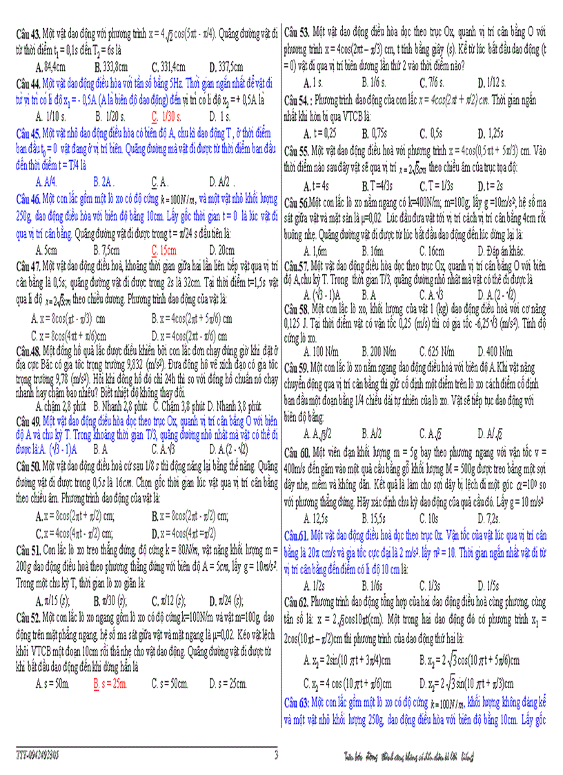 image for page Luyện thi đại học trắc nghiệm dao động điều hòa