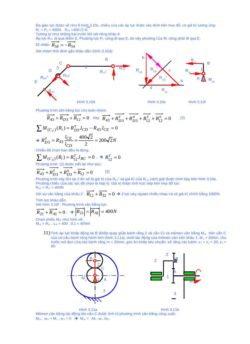 image for page Bài tập phân tích lực học trên cơ cấu phẳng loai 2