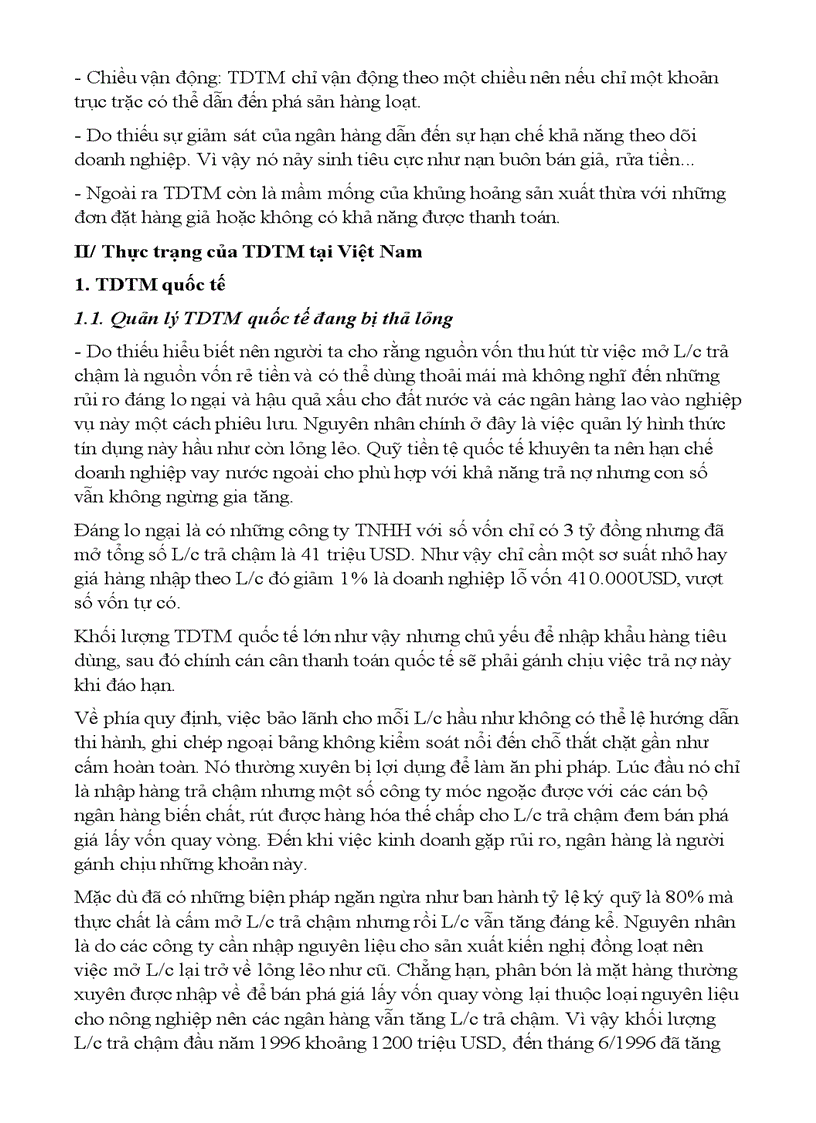 image for page Thực trạng của hình thức tín dụng thương mại TDTM tại Việt Nam