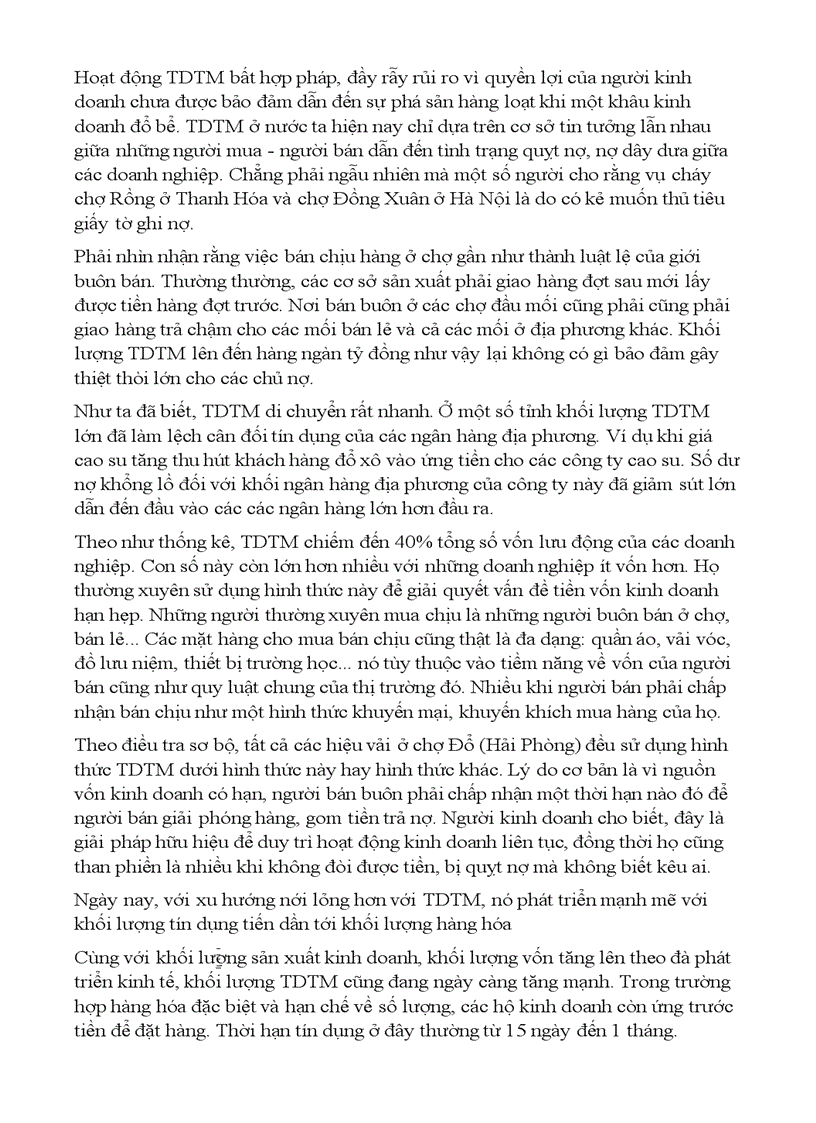 image for page Thực trạng của hình thức tín dụng thương mại TDTM tại Việt Nam