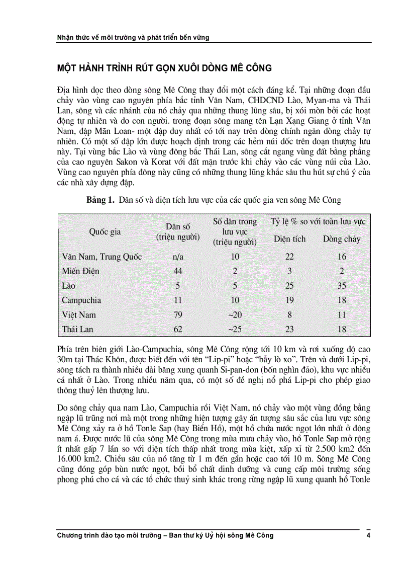 image for page Phát triển bền vững và nhận thức về môi trường Khoá học A