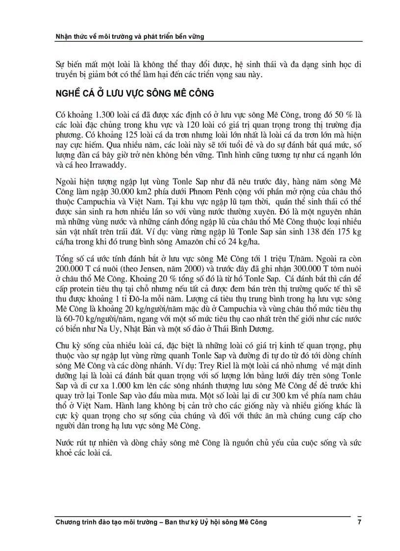 image for page Phát triển bền vững và nhận thức về môi trường Khoá học A