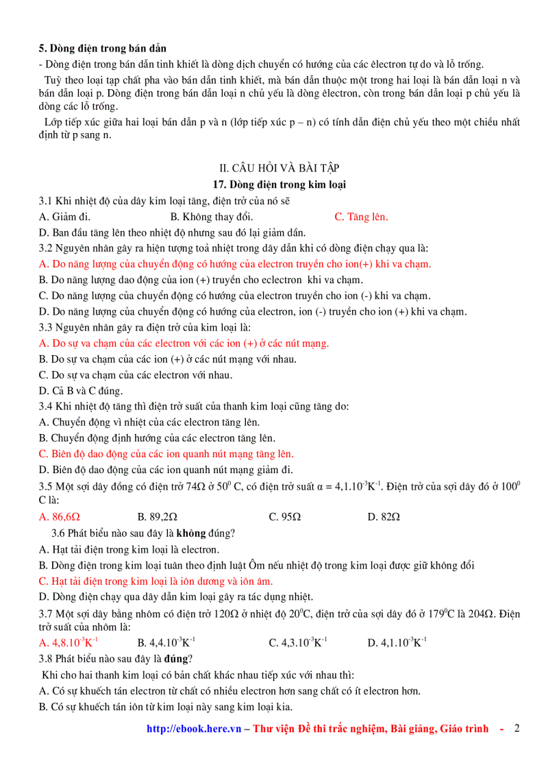 image for page Chương 3 Dòng Điện trong các Môi trường Ôn Tập VẬT LÍ 11