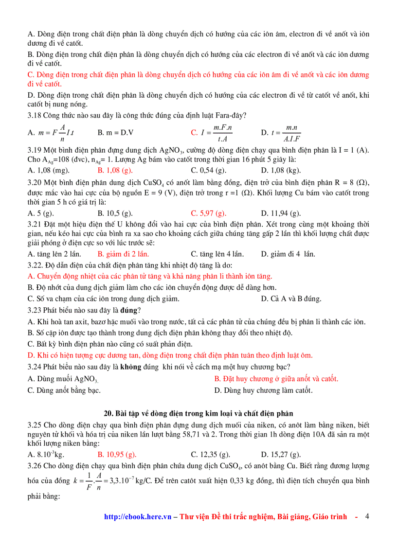 image for page Chương 3 Dòng Điện trong các Môi trường Ôn Tập VẬT LÍ 11