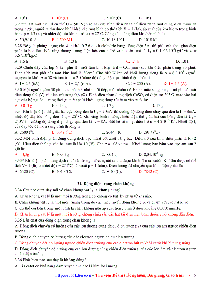 image for page Chương 3 Dòng Điện trong các Môi trường Ôn Tập VẬT LÍ 11