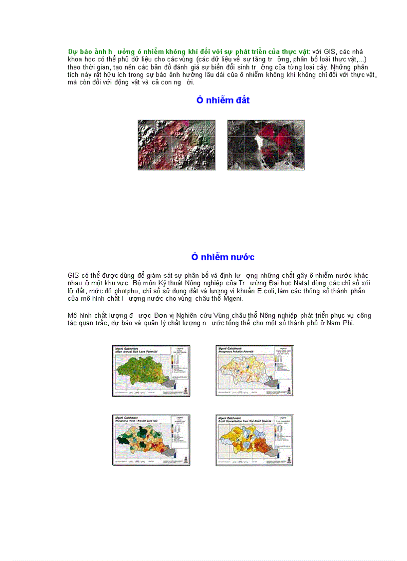 image for page Giới thiệu chung về ứng dụng GIS trong môi trường