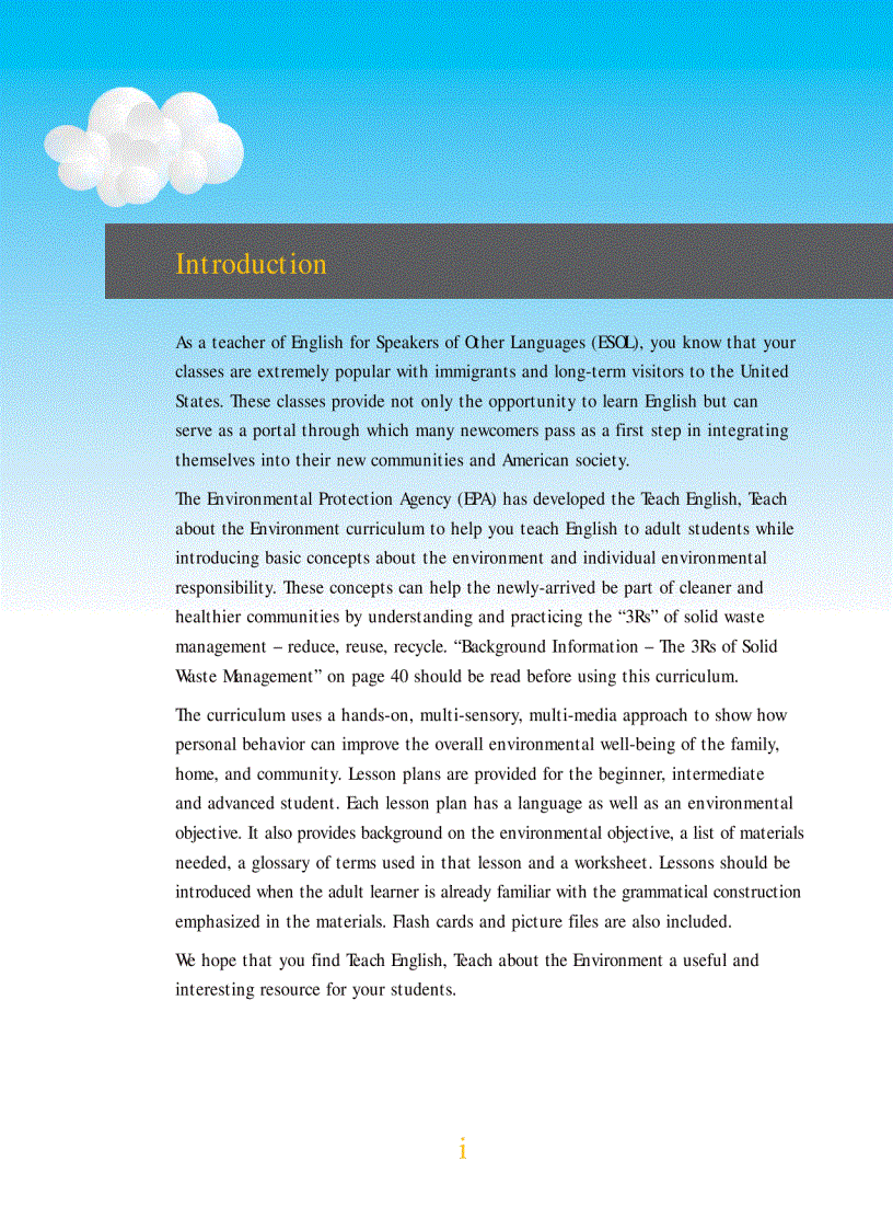 image for page Teach English teach about the environment