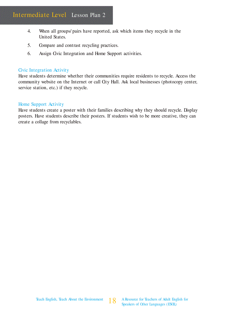 image for page Teach English teach about the environment