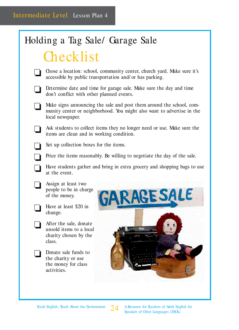 image for page Teach English teach about the environment