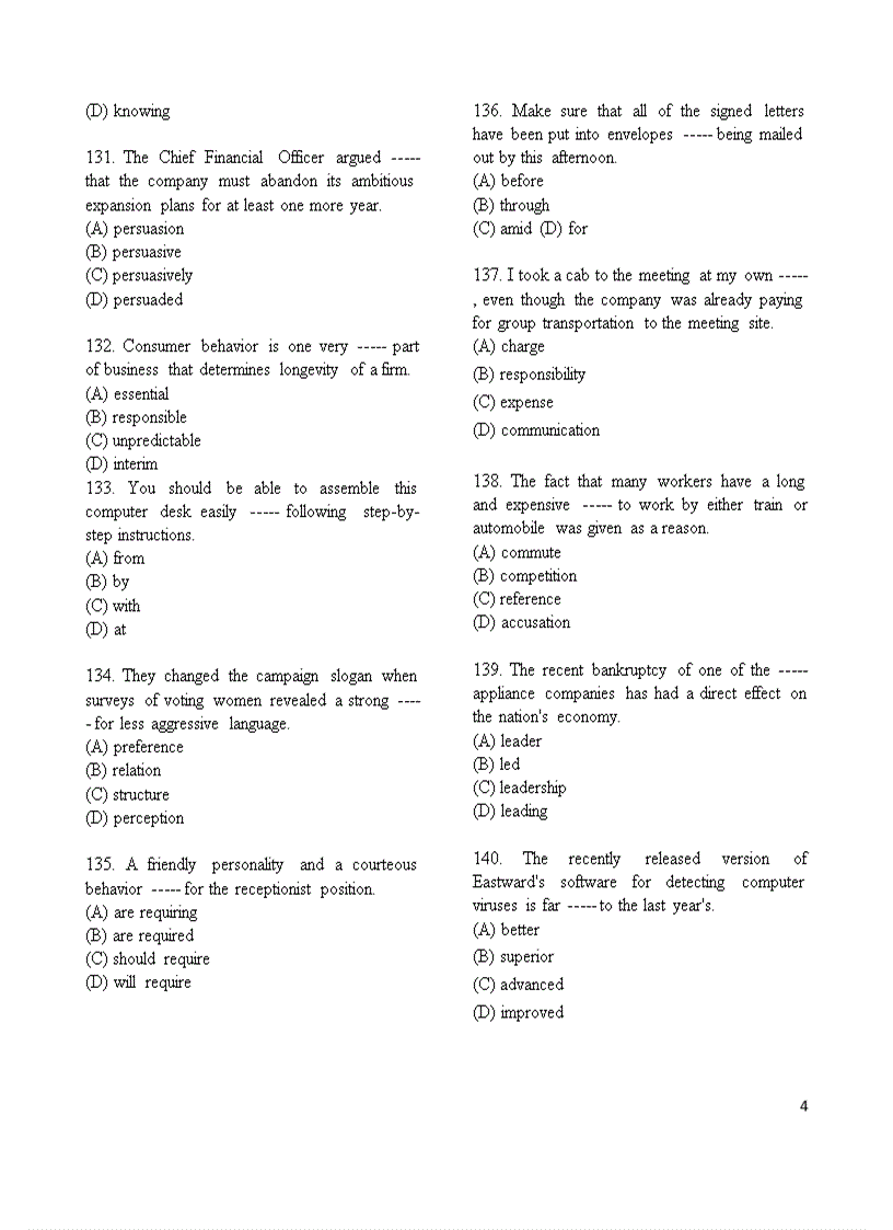image for page Đề thi TOEIC năm 2009