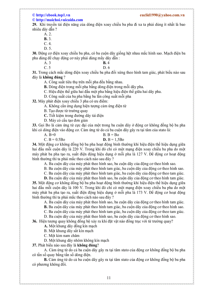 image for page Trắc nghiệm lý thuyết vật lý 12 đã chọn lọc