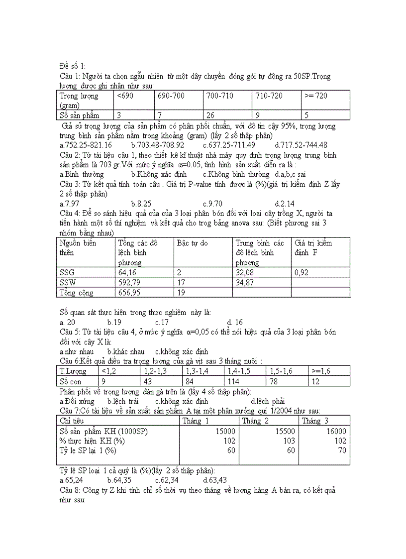 image for page Đề thi NGUYÊN LÝ THỐNG KÊ có kèm đáp án