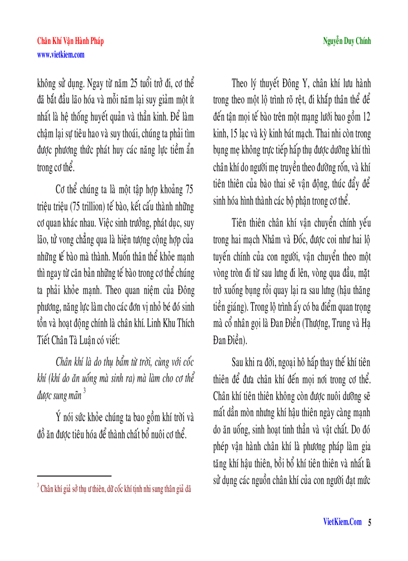 image for page Chân khí vận hành pháp
