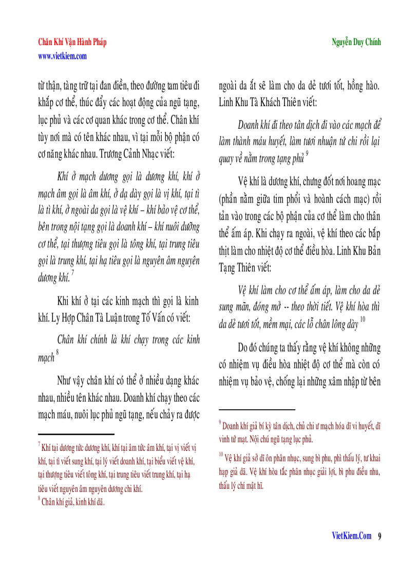 image for page Chân khí vận hành pháp