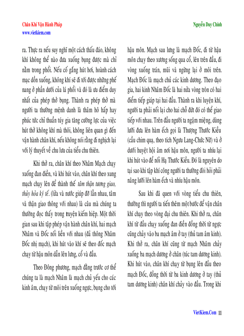 image for page Chân khí vận hành pháp