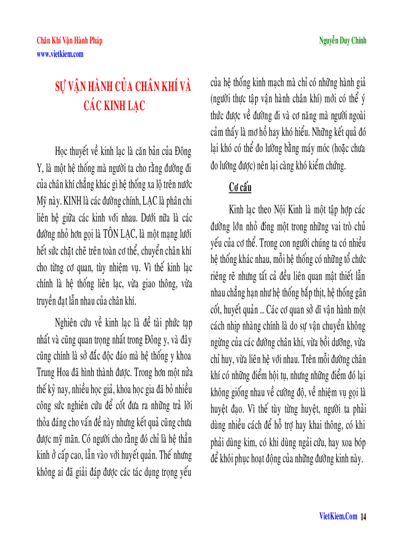 image for page Chân khí vận hành pháp