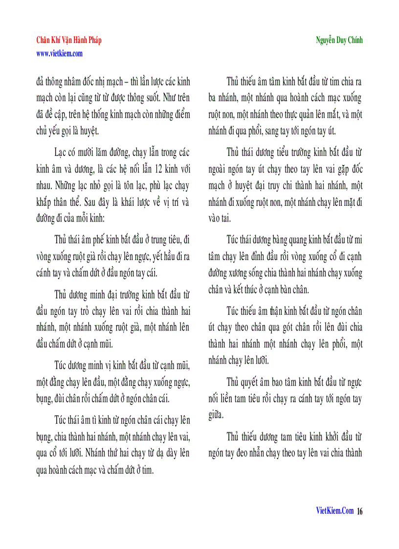 image for page Chân khí vận hành pháp