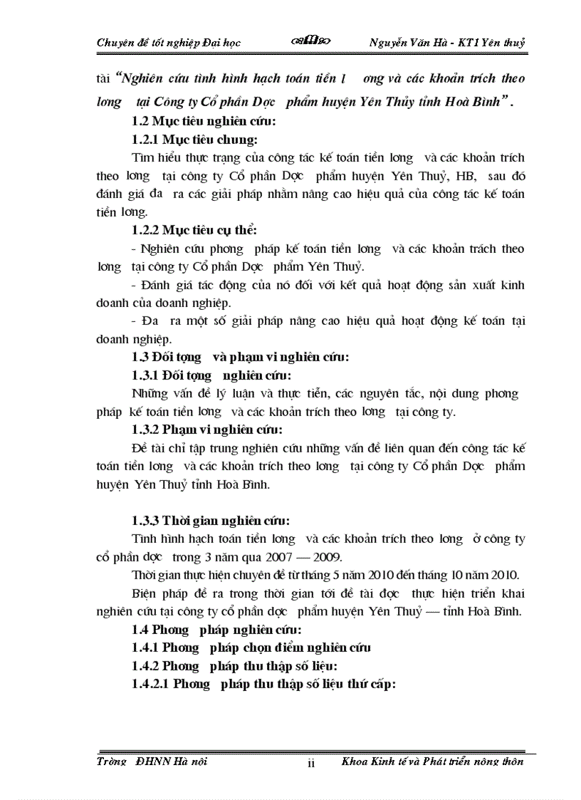 image for page Nghiên cứu tình hình hạch toán tiền lư ơng và các khoản trích theo lương tại Công ty Cổ phần Dược phẩm huyện Yên Thủy tỉnh Hoà Bình