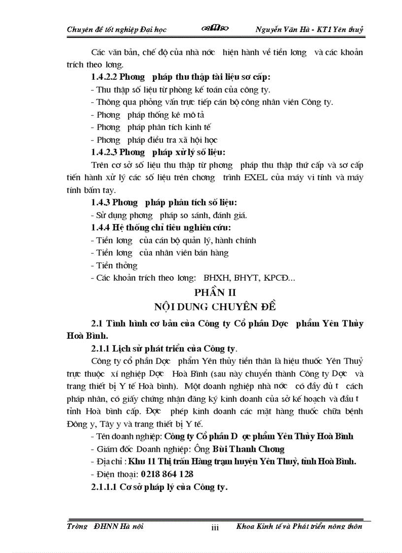 image for page Nghiên cứu tình hình hạch toán tiền lư ơng và các khoản trích theo lương tại Công ty Cổ phần Dược phẩm huyện Yên Thủy tỉnh Hoà Bình