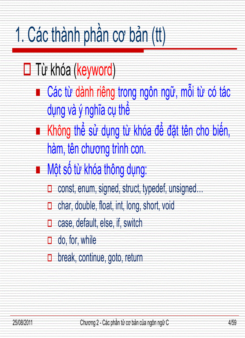 image for page Các phần tử cơ bản của ngôn ngữ C