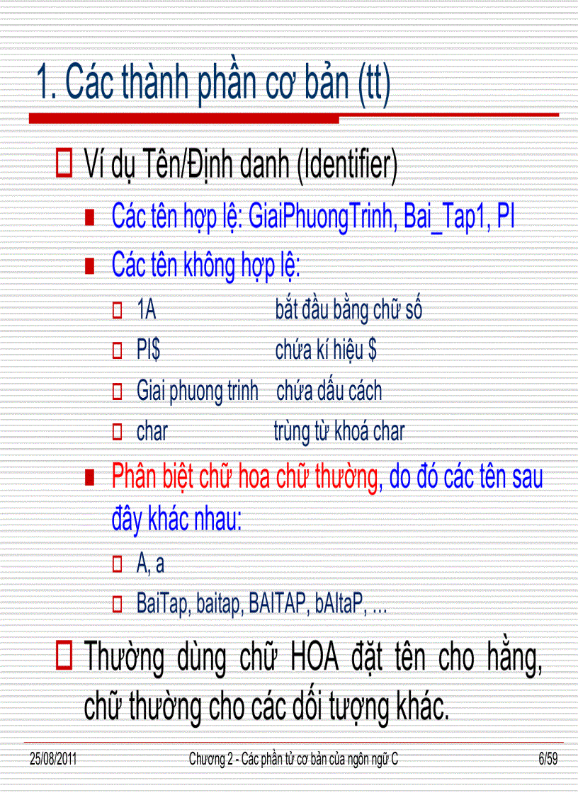 image for page Các phần tử cơ bản của ngôn ngữ C
