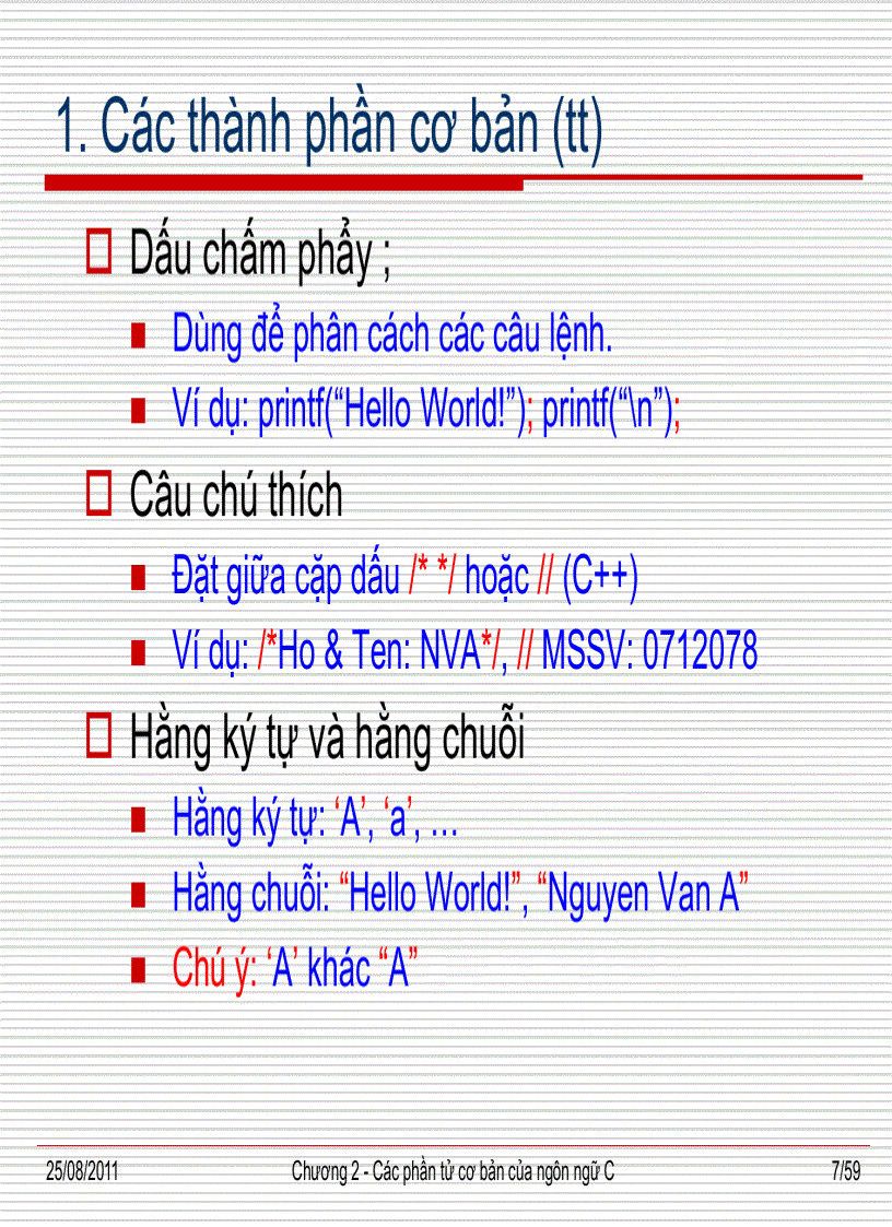 image for page Các phần tử cơ bản của ngôn ngữ C